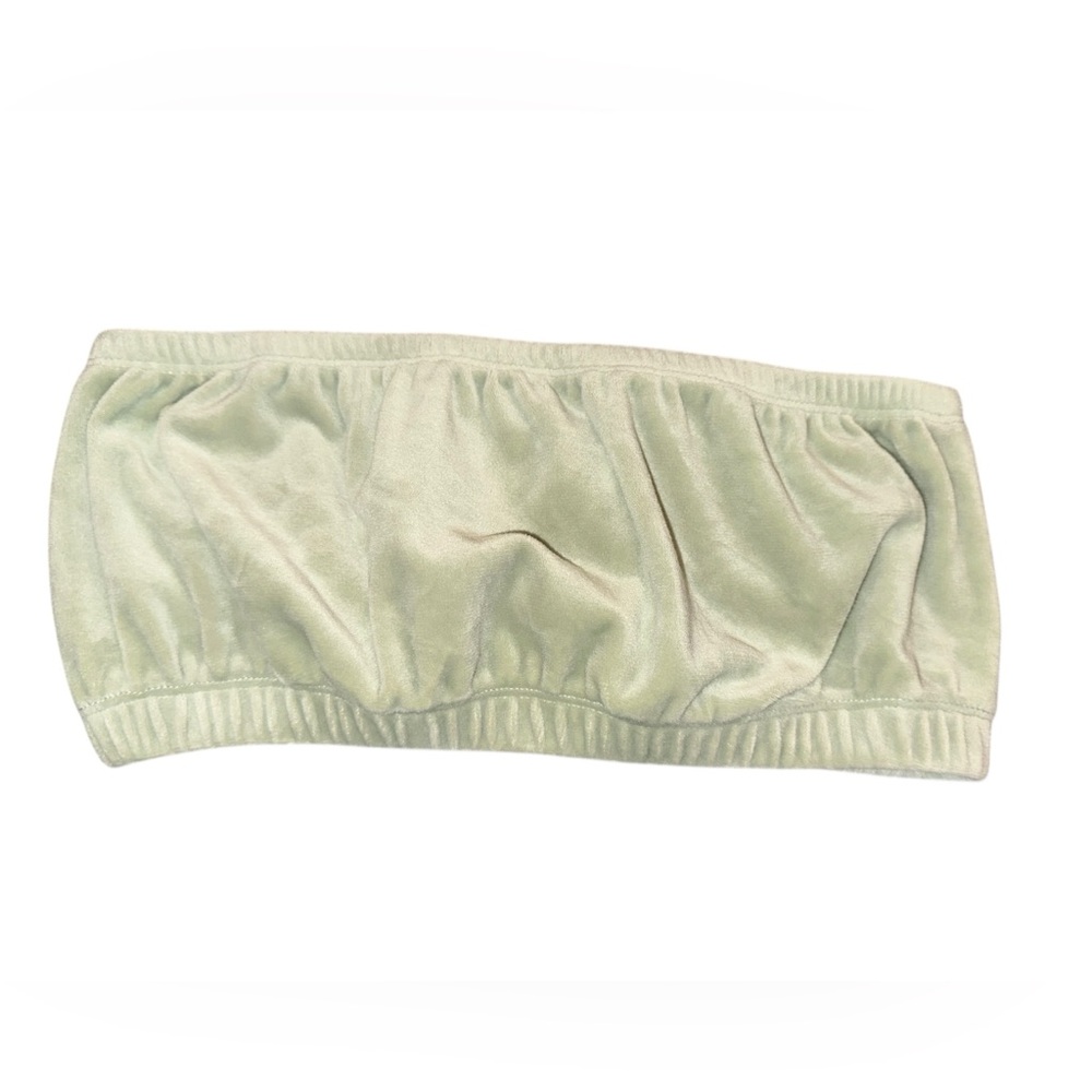 Charlotte Russe Green Satin Bandeau
